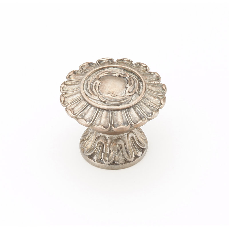 French Round Knob, Monticello Silver