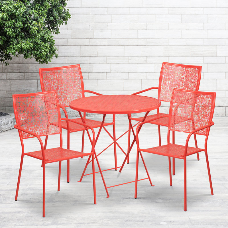 Ensemble repas 5 pièces Speegle, Corail