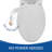 BioBidet Round Toilet Seat Bidet, Slow Close and DIY Install, White-112897446