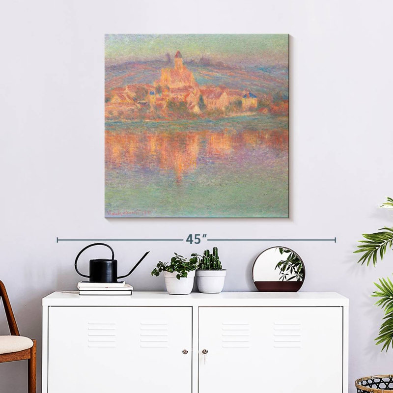 Avery Vetheuil, coucher de soleil - 1901, H 30 po x l 30 po
