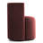 Velvet Rolling Barrel Armchair with Wheels-998789977