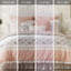 Ensembles de literie élégants en percale de coton, ensemble d'édredon rosé pour décor de ferme