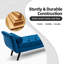 Banc rembourré en velours Andi