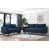 Similicuir bleu espace est en rupture de stock