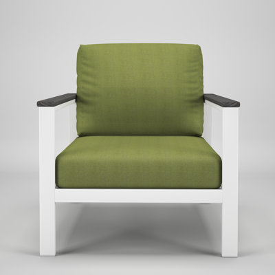 Townsend Weston Metal Outdoor Lounge Club Chair With Sunbrella Cushion
