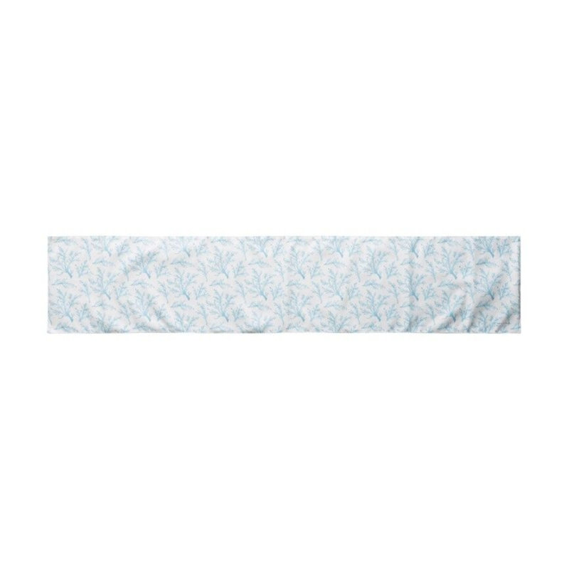 Chemin de table Beach Vibes bleu et blanc
