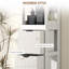 Armoire de salle de bain étroite, armoire de salle de bain avec 3 tiroirs et 2 tablettes ouvertes, armoire de salle de bain mince, blanc