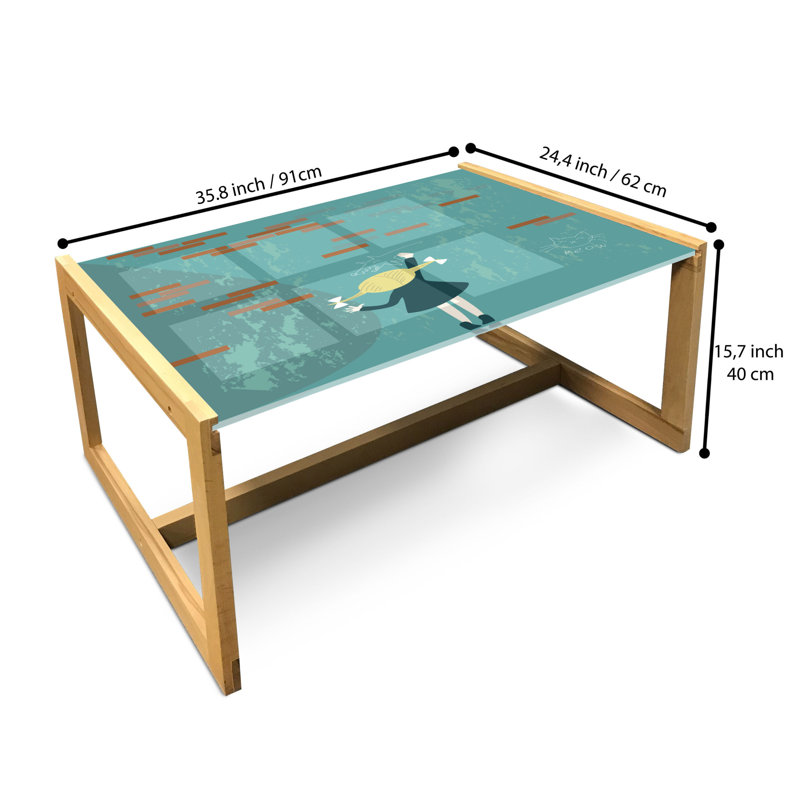 James-Martin Sled Coffee Table, 90cm H x 62cm W x 40cm D
