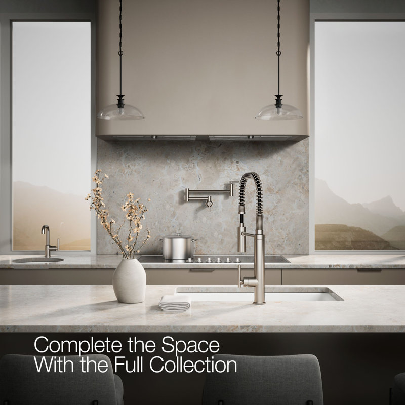 Purist® Pull Down Single Handle Kitchen Faucet, Silver