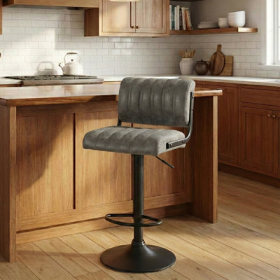 Cholet Puttney Height Adjustable Swivel Bar Stool