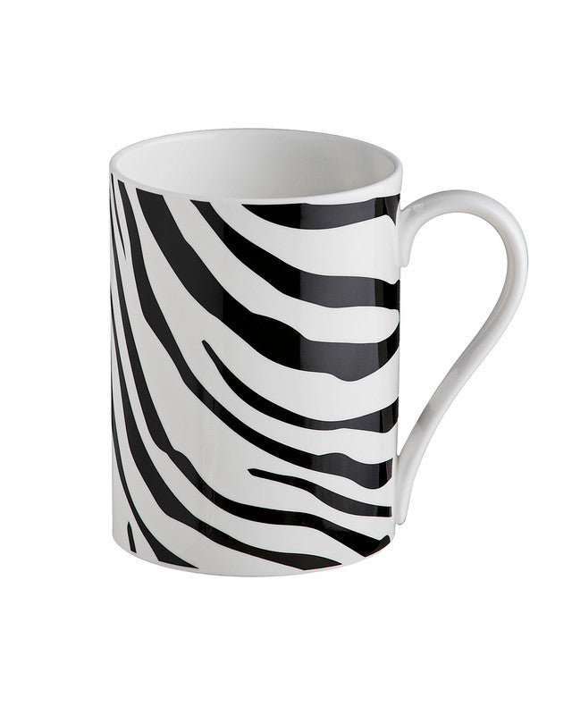 Mug Cup ZEBRAGE in Luxury Box diam. 2.5in, H 3.3in, cap. 12.5 oz