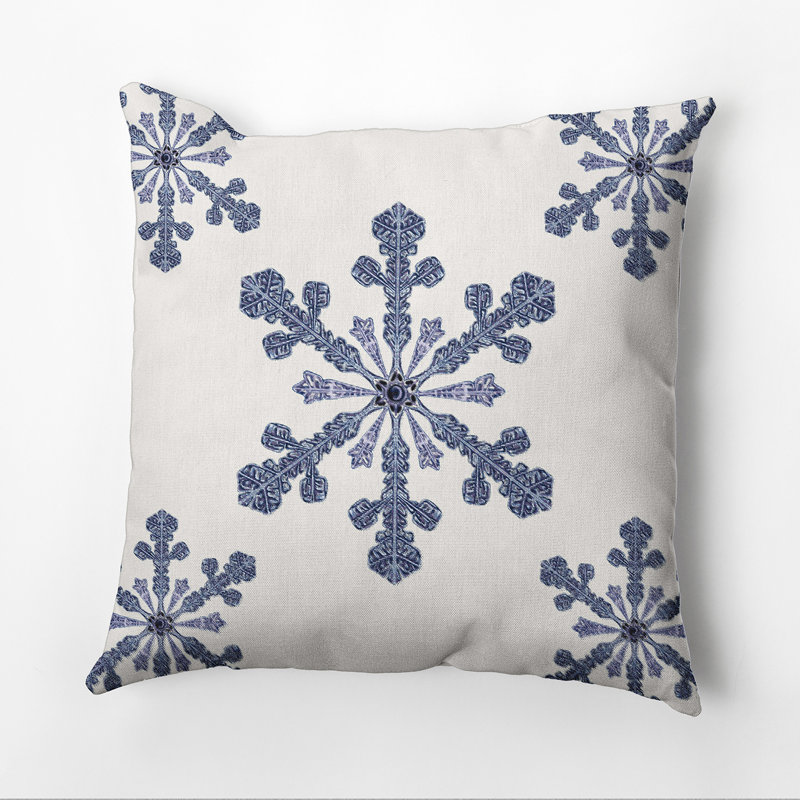Vail Geometric Reversible Throw Pillow, 16" H x 16" W, Ivory / Cream