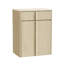 23.6''W Fluted Makeup Vanity Desk With Mirror and 3 Colour Lights for Small Spaces-1883365324