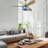 42"W Cecily LED Indoor Swirl Hand-Cut Glass Ceiling Fan With Remote Control-1213666921