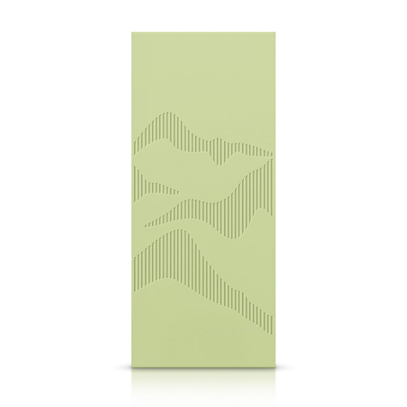 Porte standard à panneaux en bois, 42 po x 84 po, Vert sauge