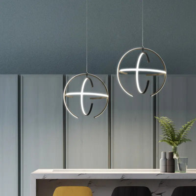 Kinglong Black Modern LED Pendant Light
