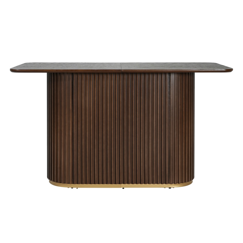 Table de comptoir Solace, Noyer