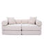 Canapé-lit modulaire Boneless avec accoudoirs amovibles, canapé-lit pliant en velours côtelé pour petits espaces, sans assemblage-2118551897