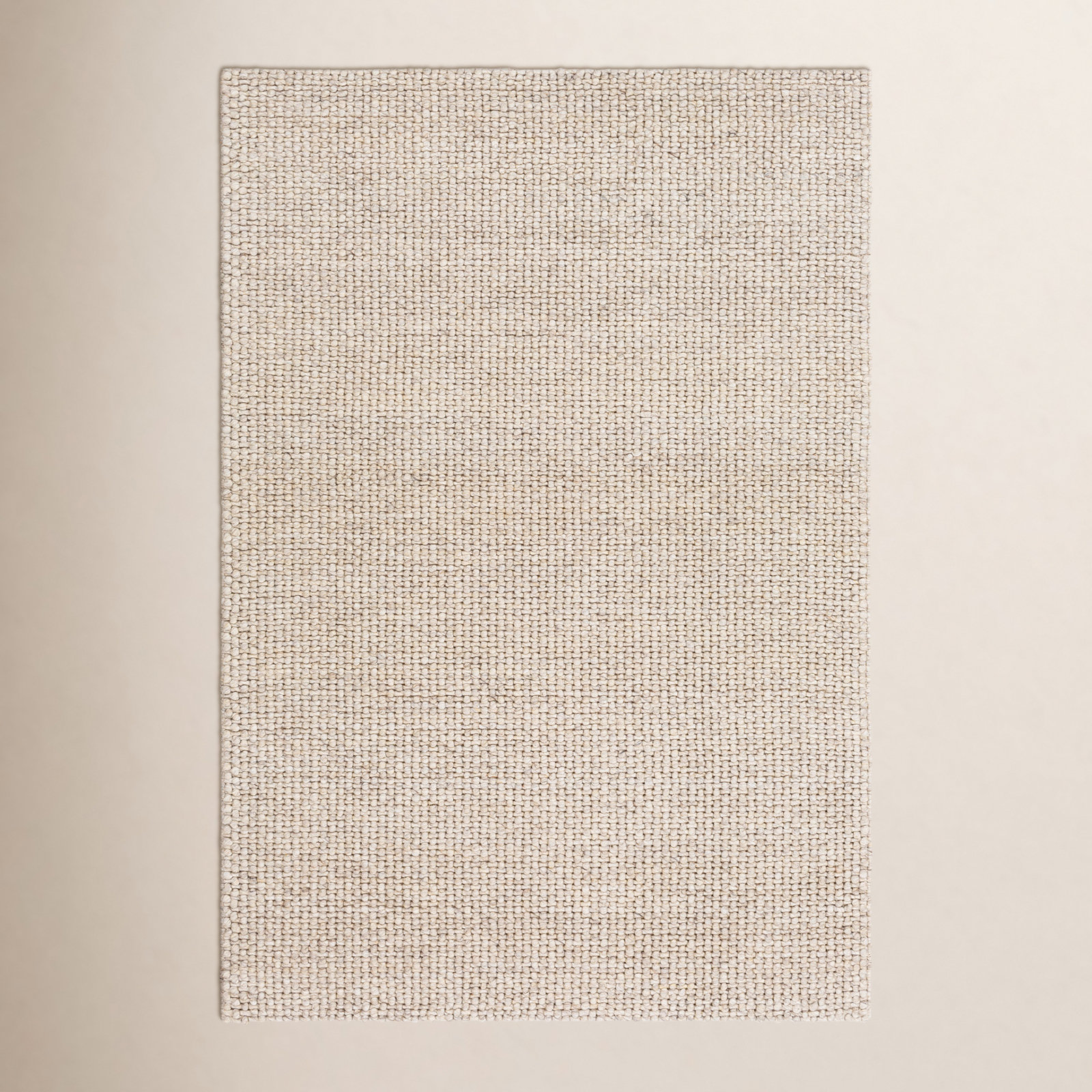 Hero Ivory Hand-Woven Flatweave Rug, Rectangle 8'10" x 13'