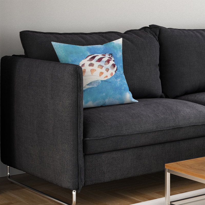 Coussin intérieur / extérieur bleu Shells