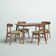Caveney Wood Dining Set with Rectangle Table and Chairs