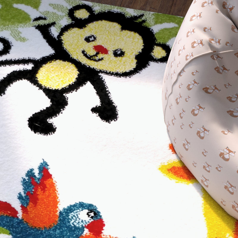 Tapis pour chambre d'enfant Angelita, Rectangle 3 pi 11 po x 5 pi 3 po