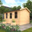 The Rosen Tongue & Groove Log Cabin 14x10w