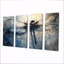 «Blue Dragonfly's Moonlit Flight I», ensemble d'art sur toile-1873932252