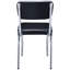 Chaises rembourrées noires (de 2) - Chaise de salle à manger rembourrée rectangulaire et rembourrée en mousse de 2 pièces, mobilier de chambre contemporain