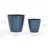 Amiin 2-Piece Tapered Round HDPE Plastic Pot Planter Set-2064560733