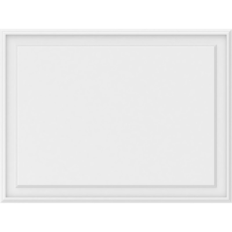 Panneau mural surélevé en PVC blanc Legacy, H 30 po x l 40 po x P 0,63 po