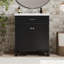 Meuble-lavabo de 30 pouces avec lavabo en céramique, porte à fermeture en douceur et tablettes réglables-104848725-104848727