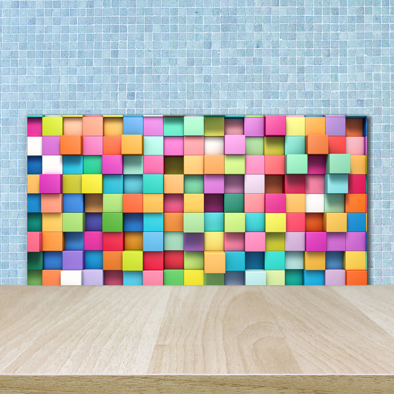 50cm W x 100cm L Glass Peel and Stick Panel