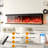 Modern Electric Fireplace Heater With 3-Sided Clear Tempered Glass-1187933165-1187933164