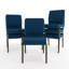 Rayleigh 18.5"W Dot Fabric Stacking Church Chair