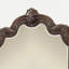 Miroir orné d'acajou