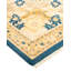 Tapis de couloir bleu / beige noué à la main de conception unique 8 pi 3 po x 13 pi 6 po Oakhur
