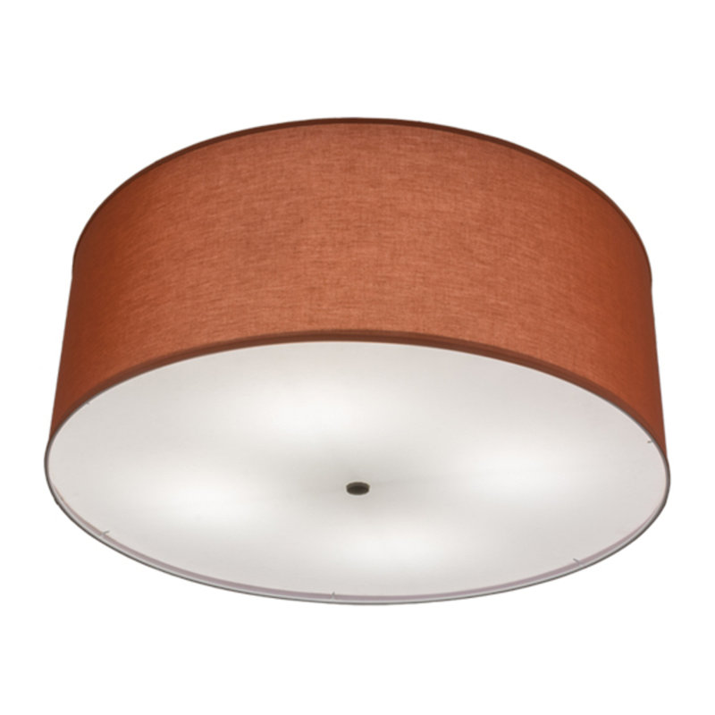 Cilindro 4 - Light Chandelier, 19" H x 37" W x 37" D, Red Dust Textrene