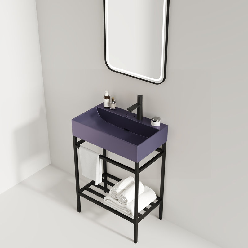 Meuble-lavabo flottant mural avec lavabo Lachlan