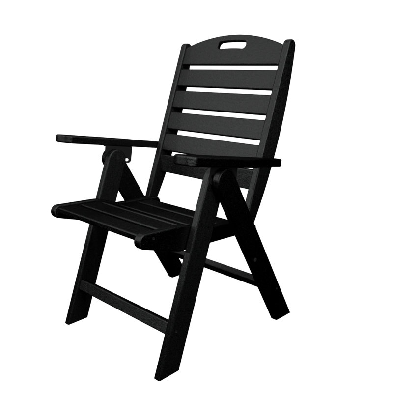 Chaise haute POLYWOOD, Noir