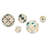 Thorin - Geometric Modern Round Wall Art Set Of 5