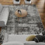 Tapis abstrait en polypropylène gris Siante-1660189737