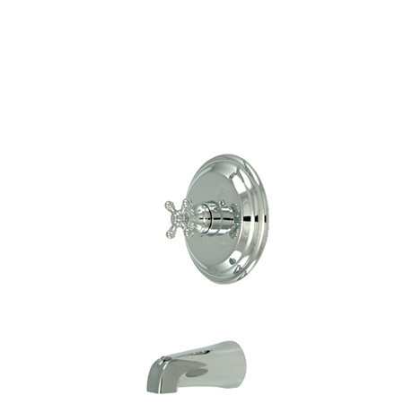 Metropolitan Single Handle Wall Mounted Tub Spout, Polished Chrome