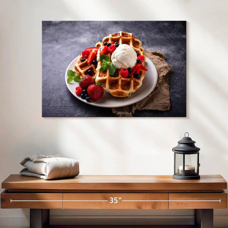 Yarlin Berry Belgian Waffles, 32" H x 48" W