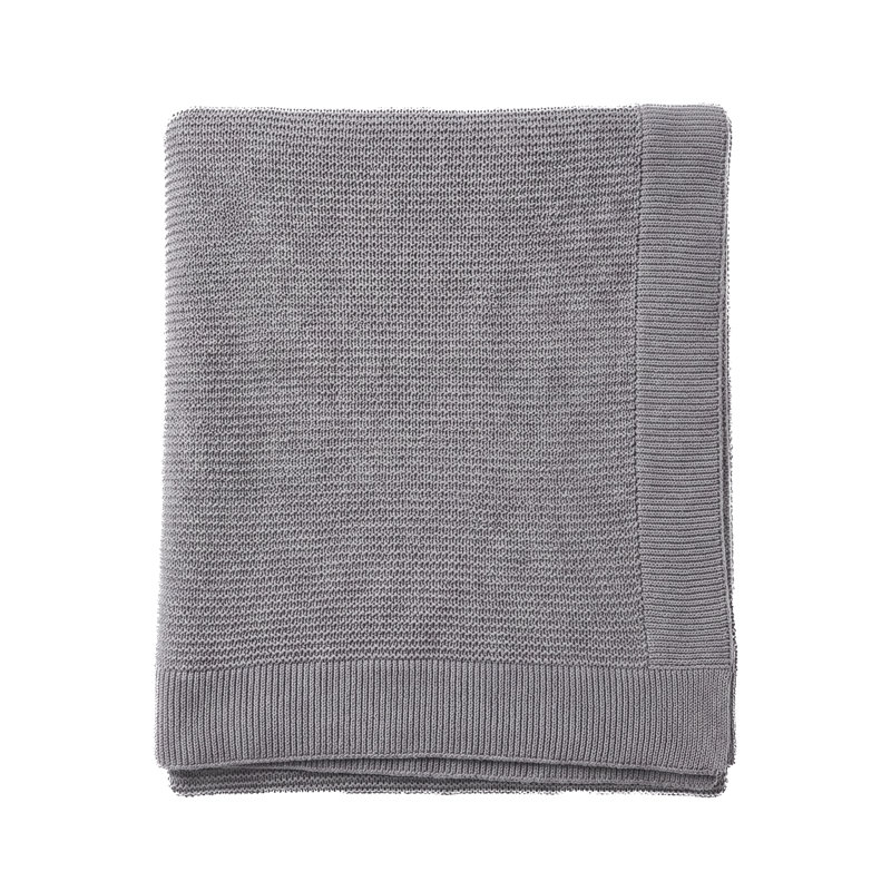 Harbor Knit Throw, Classic Grey