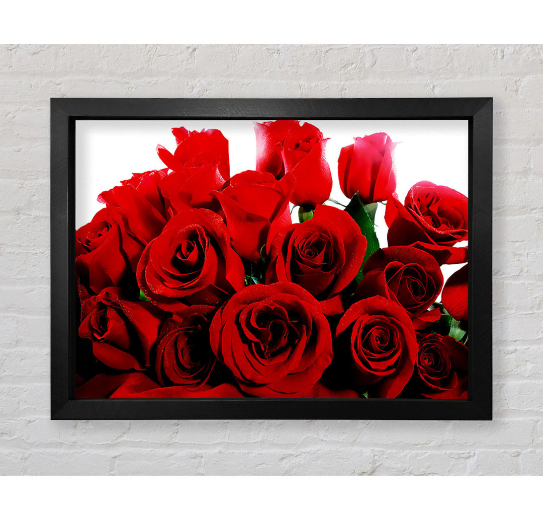 Bouquet Of Red Roses - Einzelner Bilderrahmen Kunstdrucke