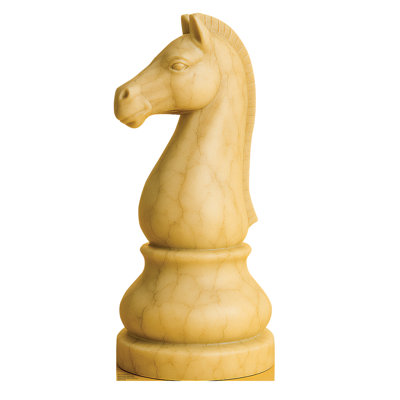 Chess Knight - blanc