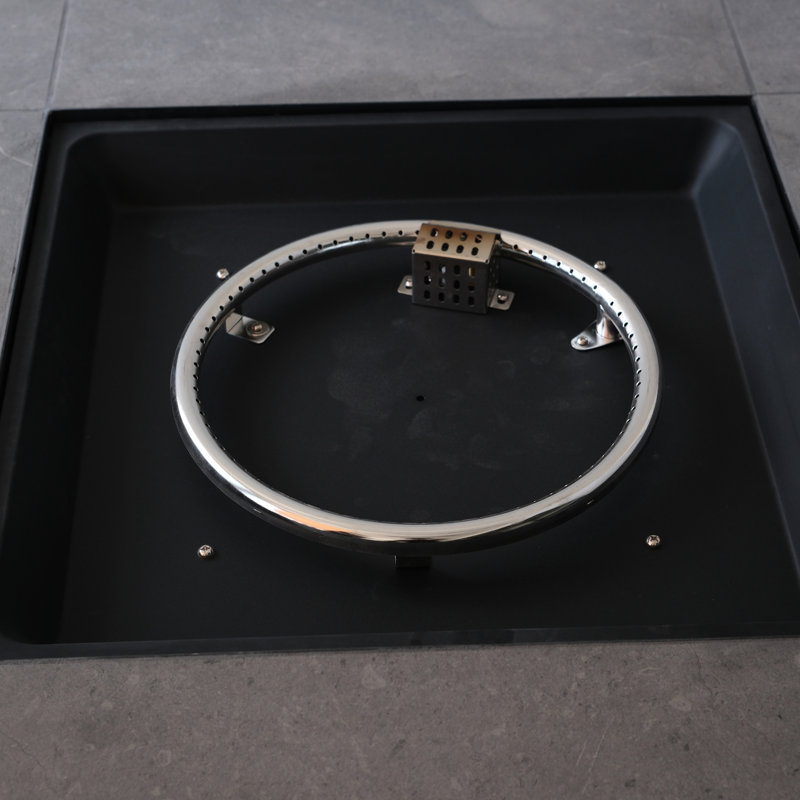Table carrée pour foyer d'extérieur au gaz 50000