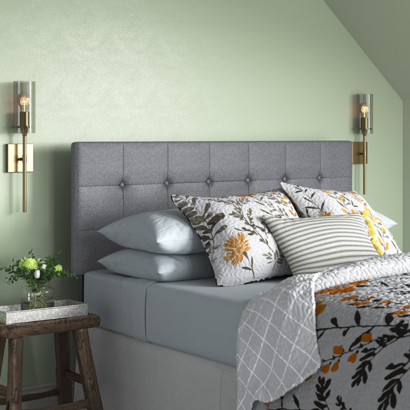 Holst Upholstered Linen Blend Panel Headboard