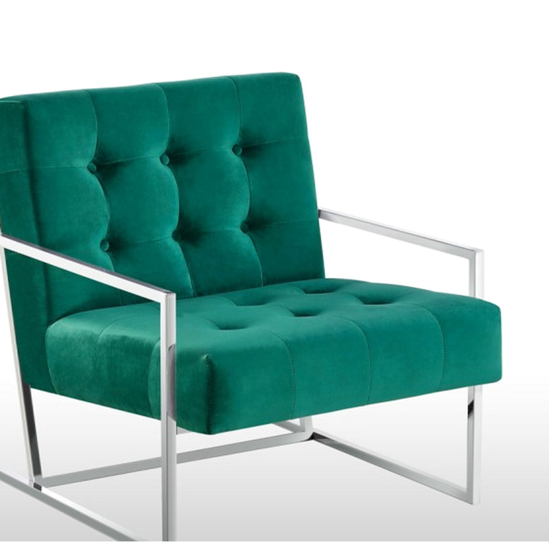 Chaise de bureau en velours 1pc